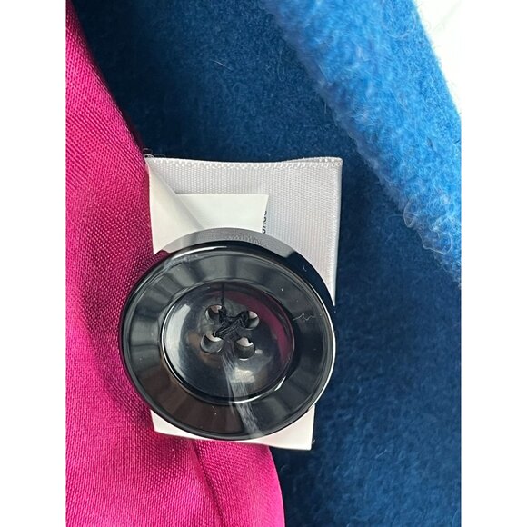 Merona Peacock Blue Double Breasted Fully Lined Pea Coat, Women's Size Medium - Picture 9 of 10